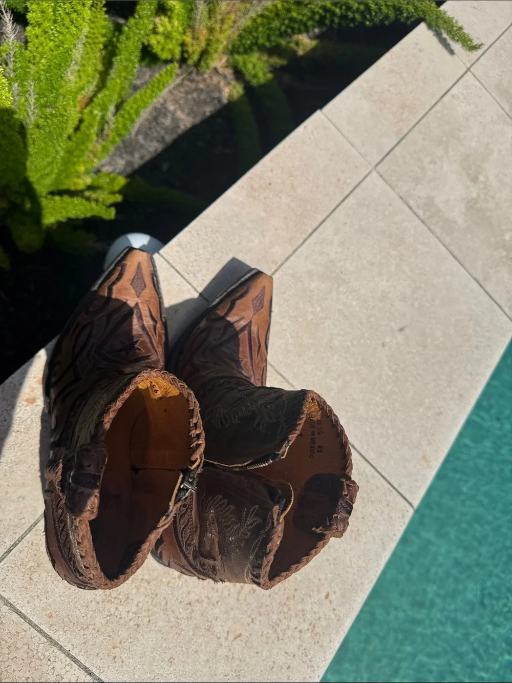 Old Gringo Brown Distressed Leather Embroidered Ankle Boots